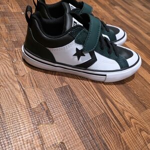 Converse Kids' Green and White Star Sneakers
